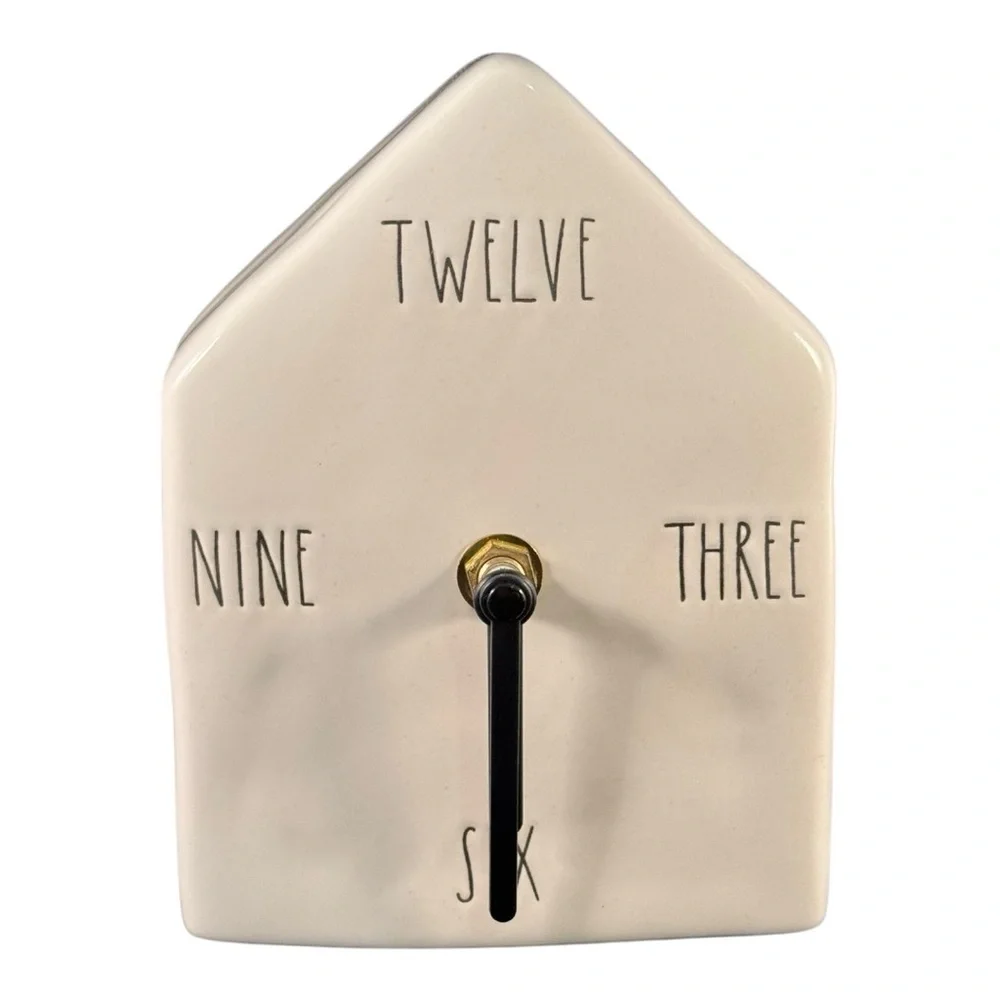 Rae Dunn by Magenta Birdhouse Clock Ceramic Birdhouse Clock 2019